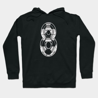 Soccer Number 8 Soccer Jersey #8 Soccer Mom Player Fan Hoodie